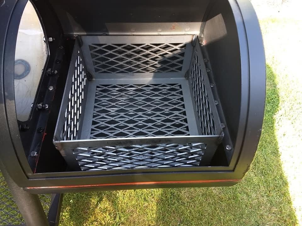 Cesta de carbón para barbacoa de 12 x 10 x 6 pulgadas, vertical horizontal o UDS ahumador