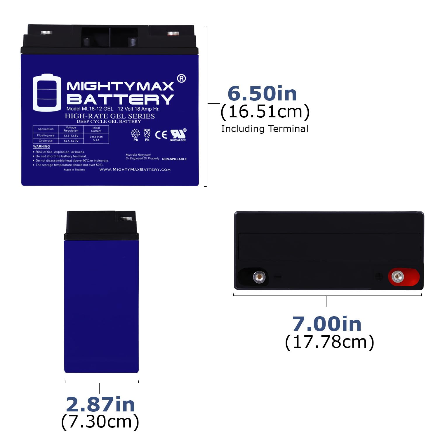 Reemplazo de batería de gel de 12V 18AH para Leoch DJW12-20, DJW 12-20