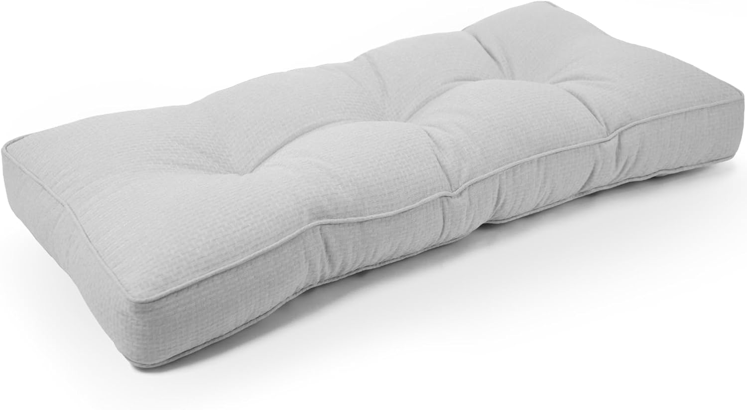 RULAER Cojín de banco copetudo para interiores, 36 x 14 x 4 pulgadas, extra grueso, suave, antideslizante, duradero, para muebles de exterior, cojín