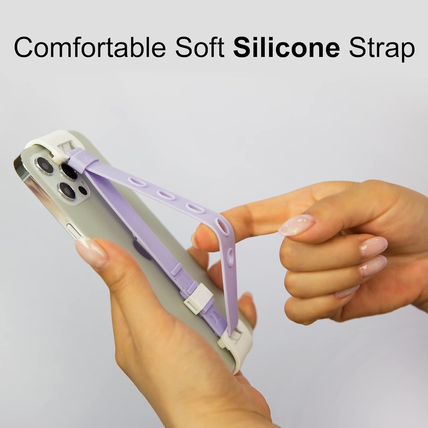 WiLLBee CLIPON Soft Dual (tamaño de dispositivo disponible 6.7  7.8 pulgadas) Universal E-Book correa de silicona agarre de mano soporte para dedos