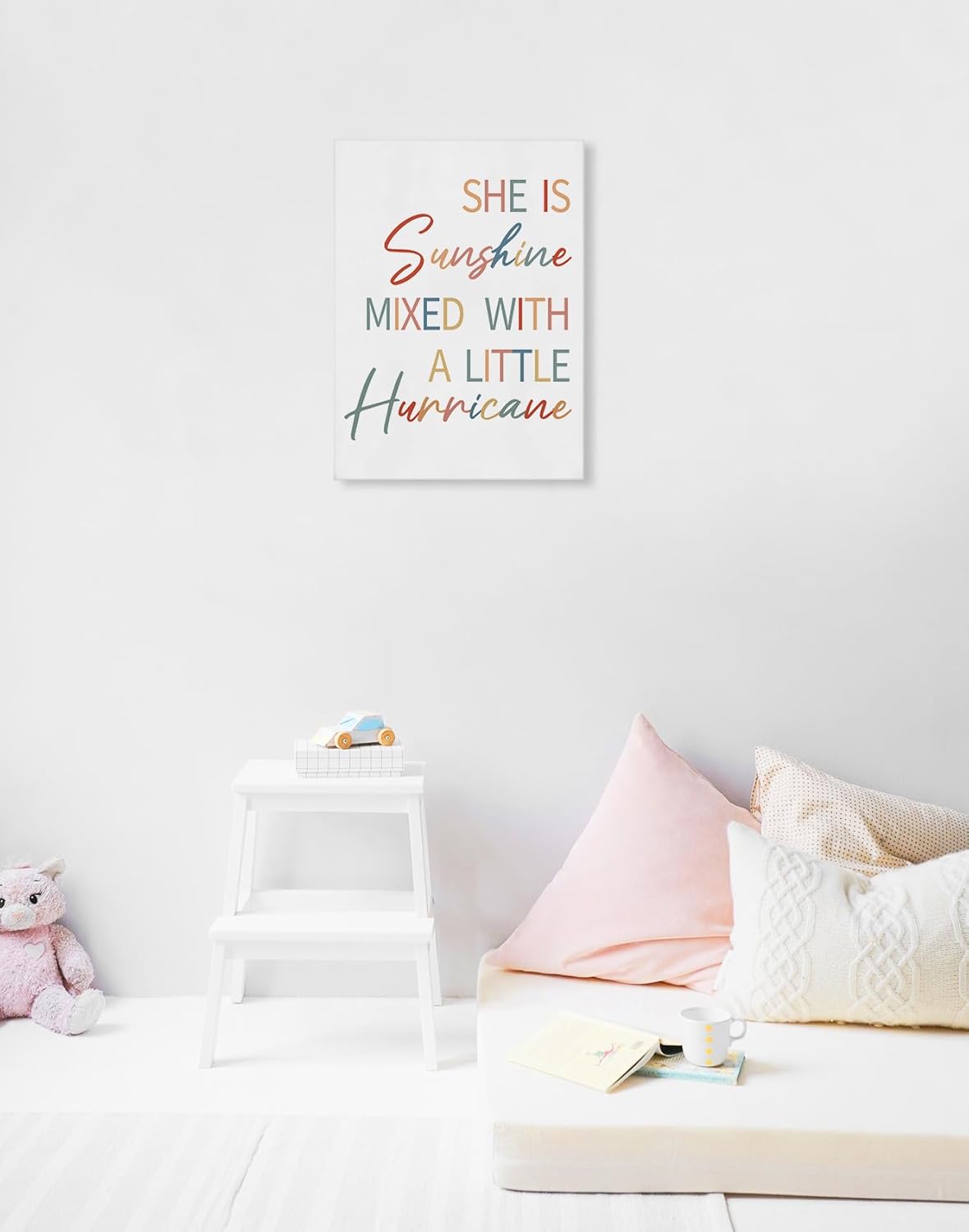 She is Sunshine Mixed with a Little Hurricane – Lienzo decorativo para la pared del cuarto del bebé, decoración para el hogar, habitación de bebé,