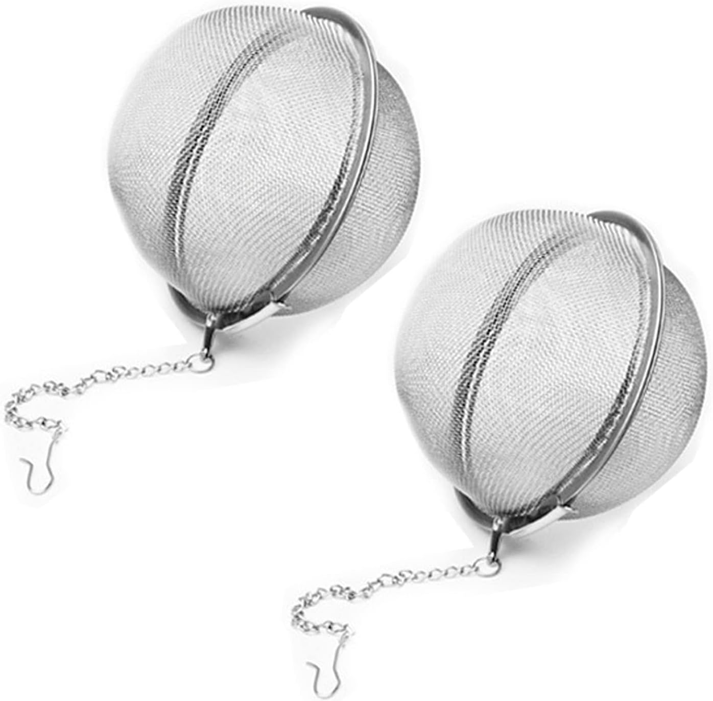 Infusor de té de 2 piezas, colador de té mejorado de 3.5 pulgadas, infusores de té de primera calidad para té suelto, té más pronunciado, bola de té