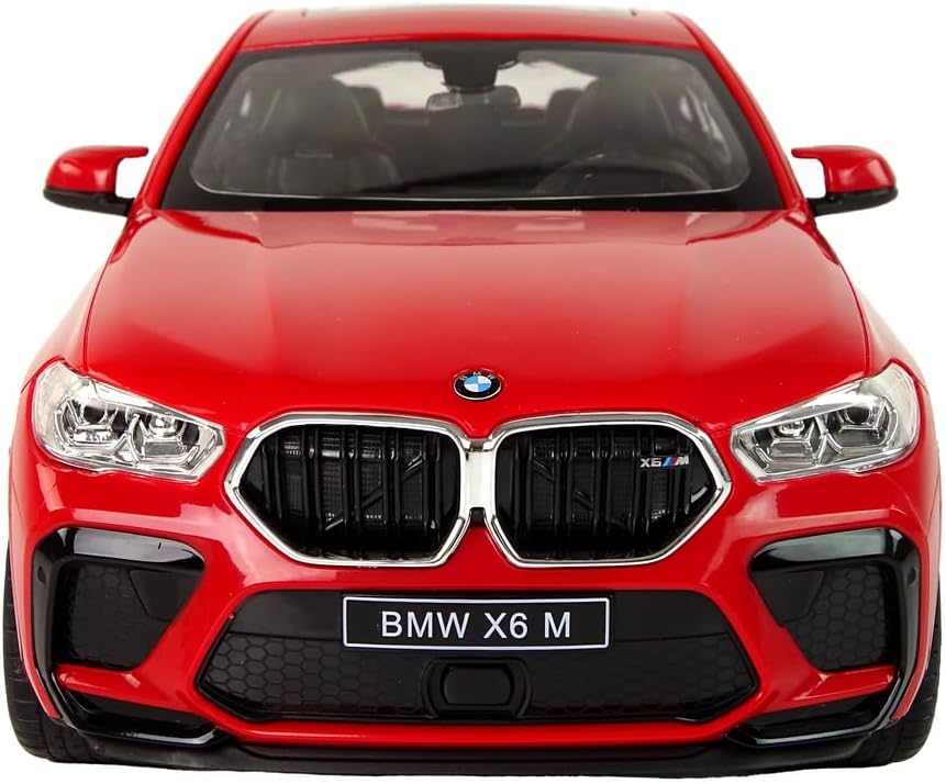 100 CLASSIC Coche de control remoto, auto de juguete de carreras a control remoto a escala 124, compatible con BMW X6 modelo vehículo para niños y