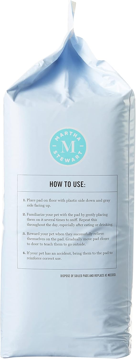 MARTHA STEWART Almohadillas de entrenamiento para mascotas para todos los perros y cachorros  Almohadillas para cachorros de 23 x 23 pulgadas, 400