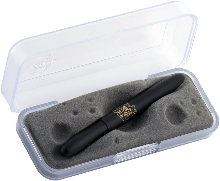 Fisher Space Pen Bolígrafo de la Guardia Costera, negro mate (600BCG-AF)