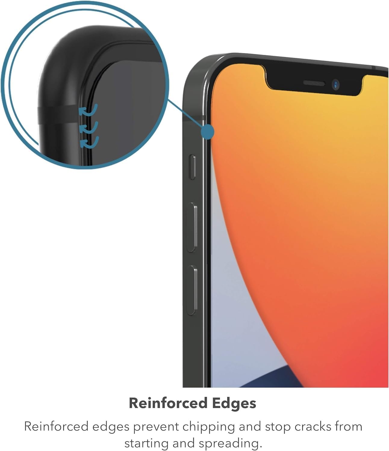 ZAGG InvisibleShield Glass Elite+ Plus – Protector de pantalla para iPhone SE (2 generación 2020 y 3 generación 2022), iPhone 8 y iPhone 7, vidrio
