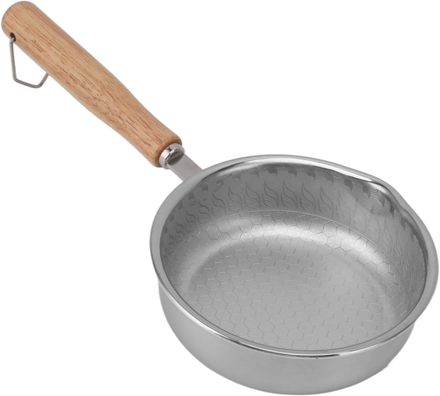 Syrisora Sartenes de acero inoxidable Pan de tortilla de acero inoxidable antiadherente para cocinar cocina
