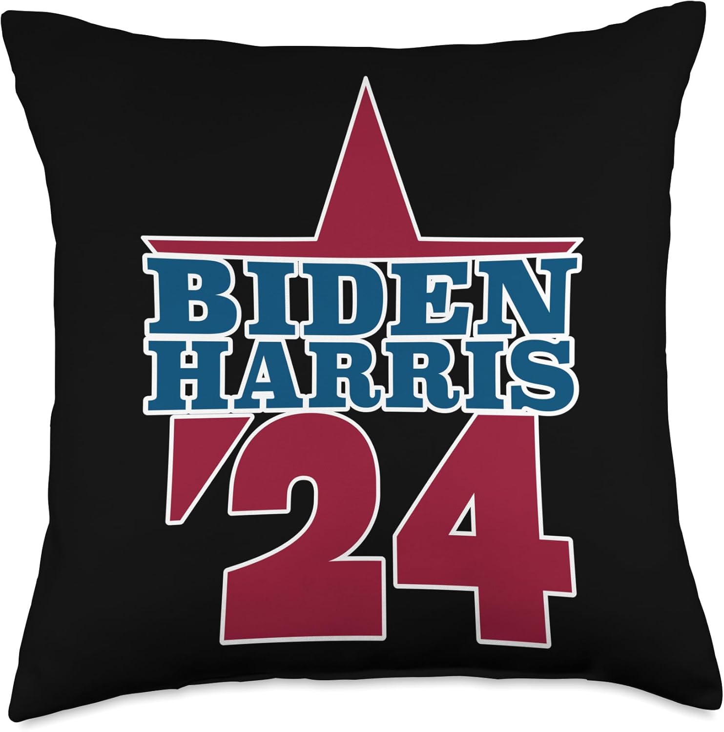 Joe Biden 2024 y Kamala Harris – Almohada retro, 18 x 18 pulgadas, multicolor