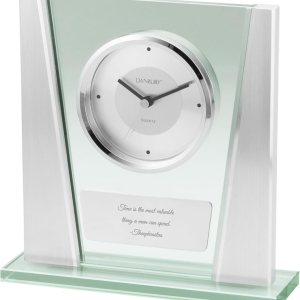 THINGS REMEMBERED Reloj de cristal moderno grabado (personalización gratuita) THINGS REMEMBERED Reloj de cristal moderno grabado (personalización gratuita)