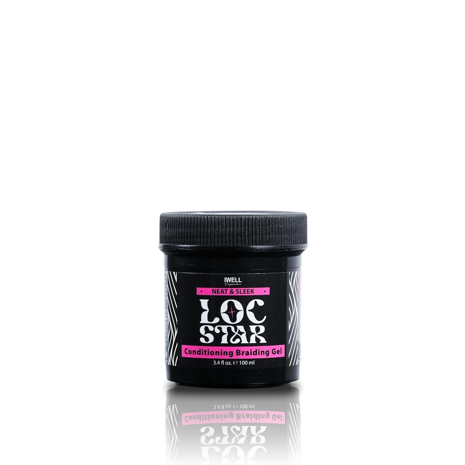 Loc Star  Gel acondicionador trenzado de 3.4 onzas  Gel para el cabello brillante y acondicionador  Gel de peinado  Ideal para trenzas, mechones y