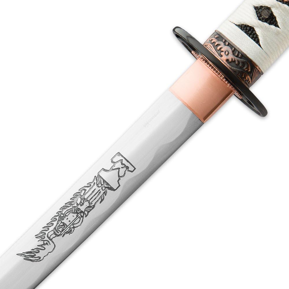 “Ironborn Katana con Saya – Tsuba de hierro fundido – Hoja de acero de alto carbono 1045 forjada a mano
