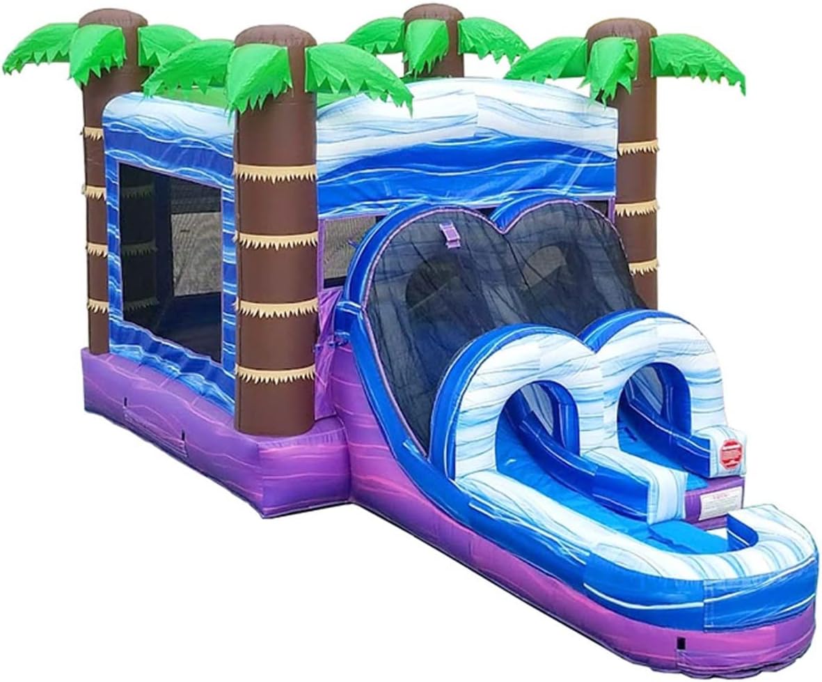 TentandTable Tobogán acuático inflable para niños pequeños y niños, castillo animoso de grado comercial para adultos, casa de salto, incluye