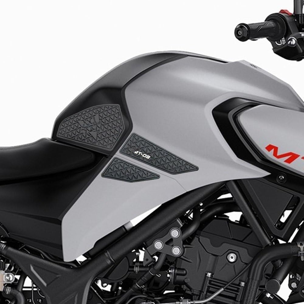Motorcycle Fuel Tank Sticker Motorcycle Fuel Tank Pad Tank Protection Stickers Knee Grip Traction Pads Anti-Slip for Y&AMAHA MT-03 MT-25 MT03 MT25