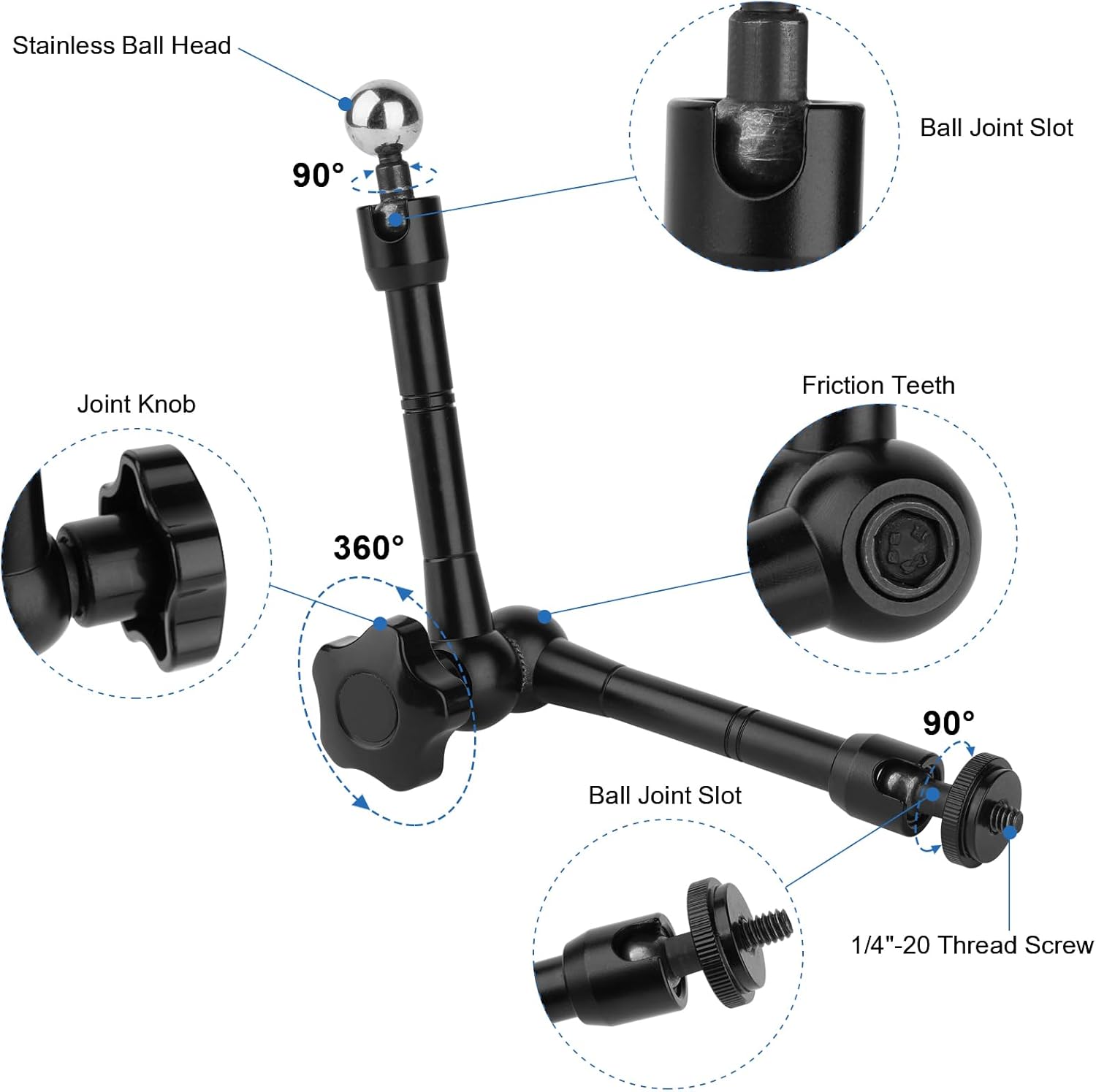Mippko Soporte de teléfono para camión de 10 pulgadas de longitud para iPhoneHTCLGNexusHuaweiSmartphones, apto para camiones, automóviles,