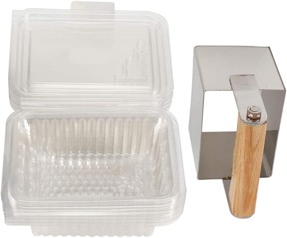 Fydun Less Steel Comb Honey Cutter Scraper with Plastic Case Cutting Tool Beeke Accessories for Men and Women