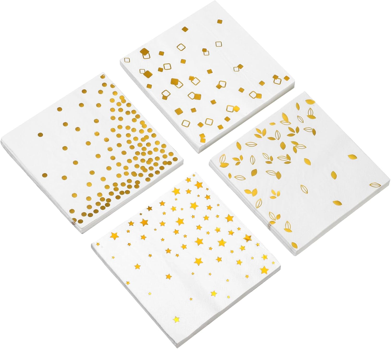 Fulmoon 200 servilletas de cóctel, servilletas de papel desechables, servilletas de fiesta, servilletas de bebidas para bodas, restaurantes, bares,