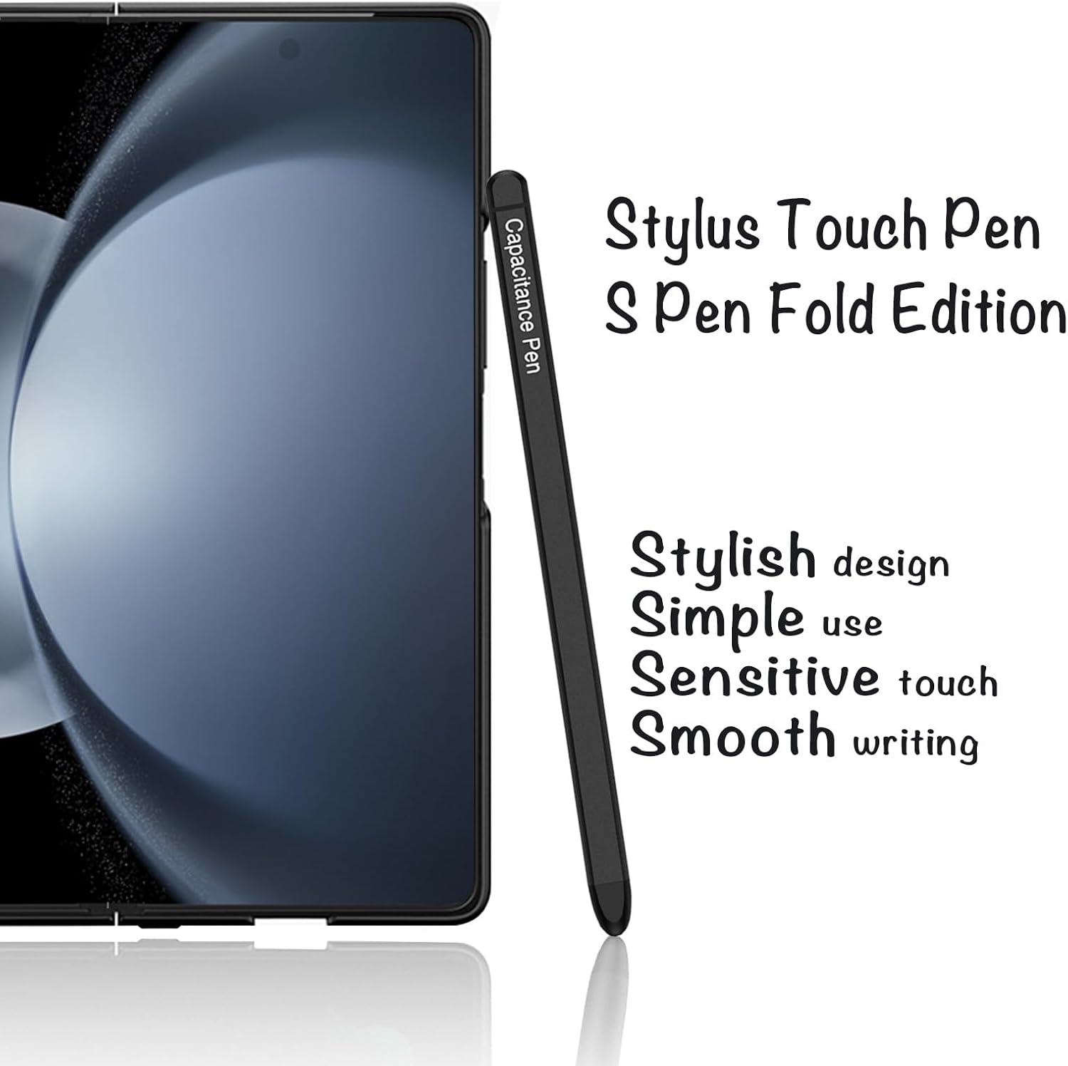 S Pen – Lápiz capacitivo para Galaxy Z Fold 5 S Pen Fold Edition, solo compatible con Samsung Galaxy Z Fold 5, color negro