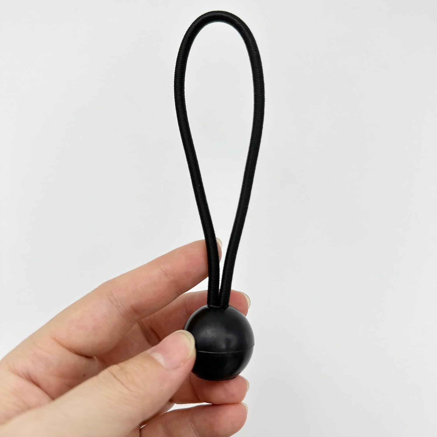 Cuerdas elásticas cortas con bola resistente de 0.197 in de grosor, cuerda elástica para camping, lona, tienda de campaña, 20 unidades de 6 pulgadas