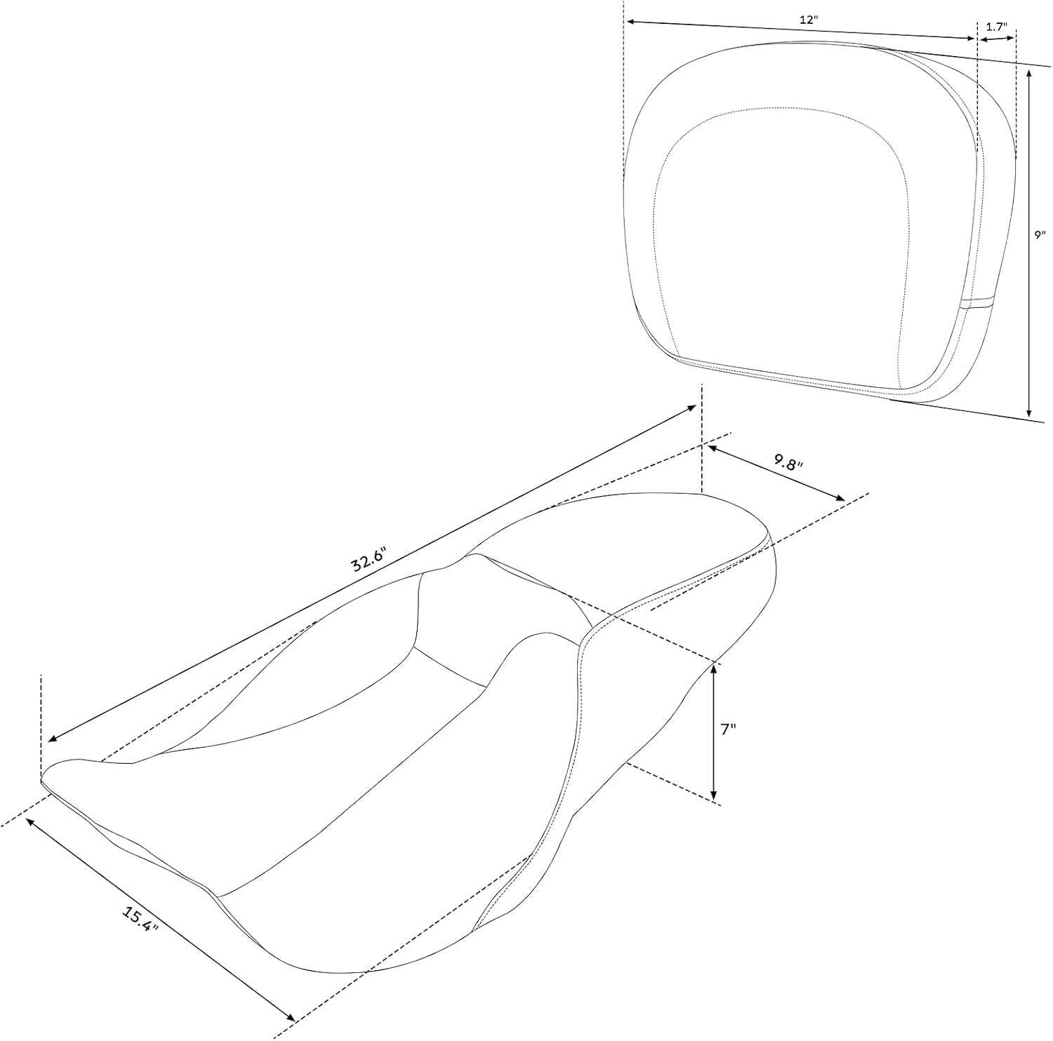Asiento de motocicleta con respaldo para Harley Davison Electra Glide Classic Street Glide Road Glide 2009-posterior