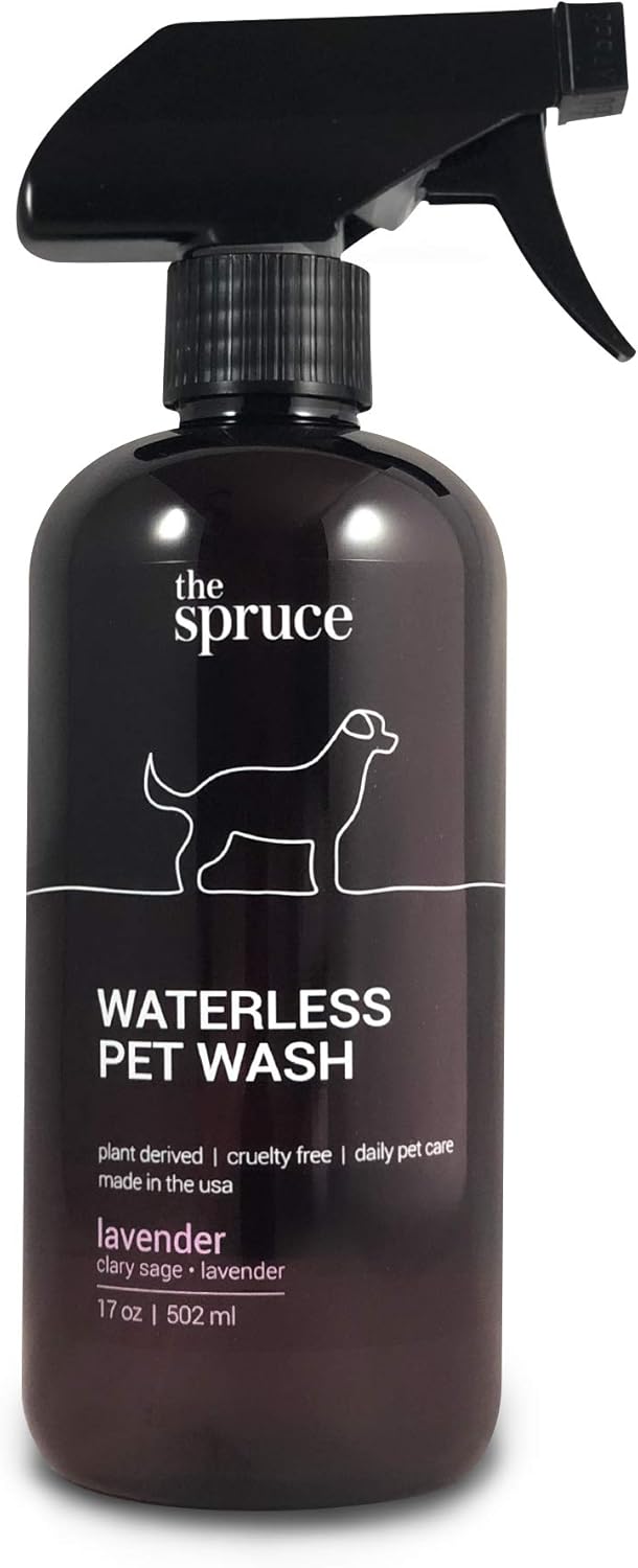 The Spruce Waterless Pet Wash – Champú hidratante sin enjuague para mascotas, cuidado diario de mascotas, limpieza, limpieza y acondicionamiento