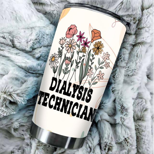 Sometimes You Forget You’re Awesome – Vaso de acero inoxidable para técnico de diálisis de 20 onzas, regalos de oficina, mujeres, hombres, amigos de