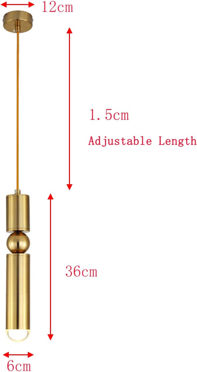 Hobaca E26 – Lámpara LED de techo con soporte ajustable, color dorado