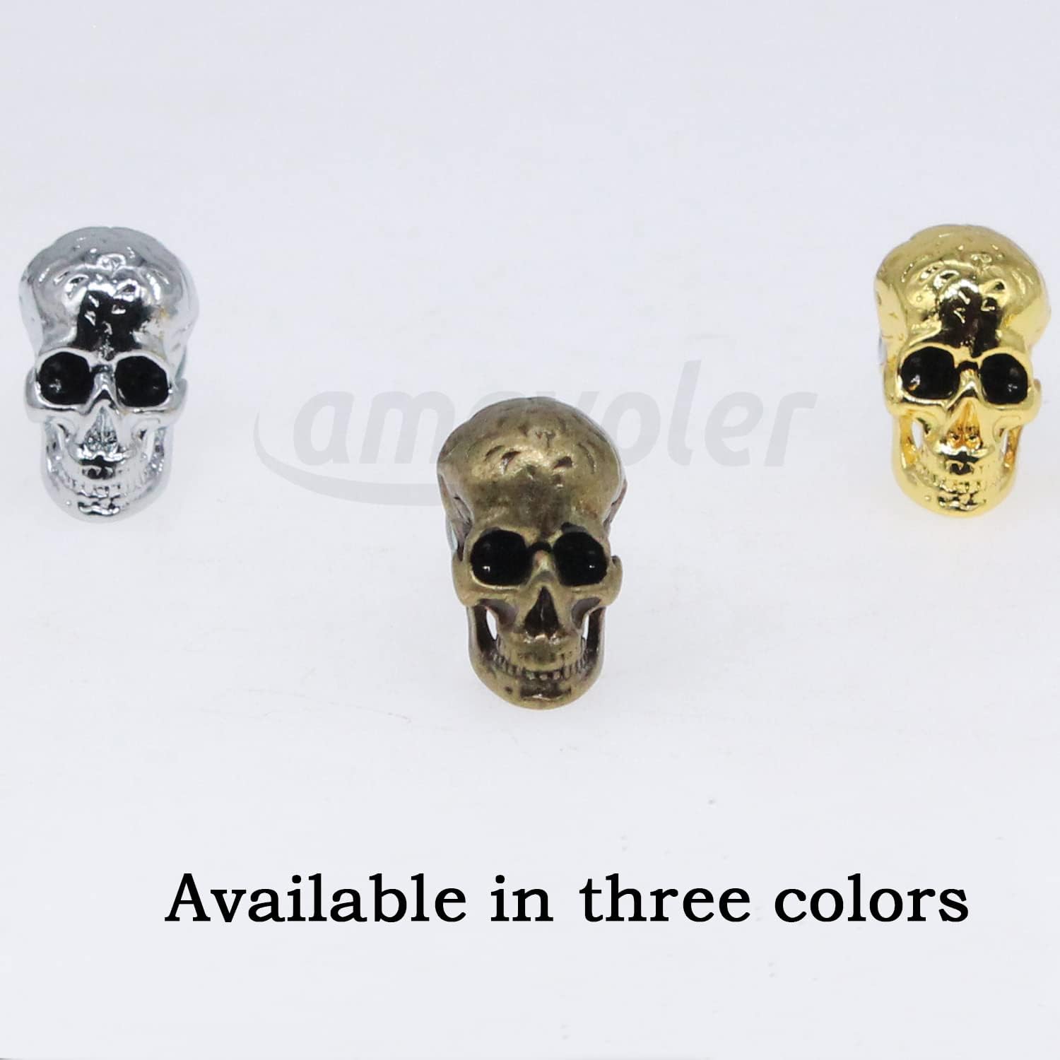 Tornillos de matrícula, 4 piezas universales de acero inoxidable estilo calavera, kit de tornillos para placa de matrícula para motocicleta,