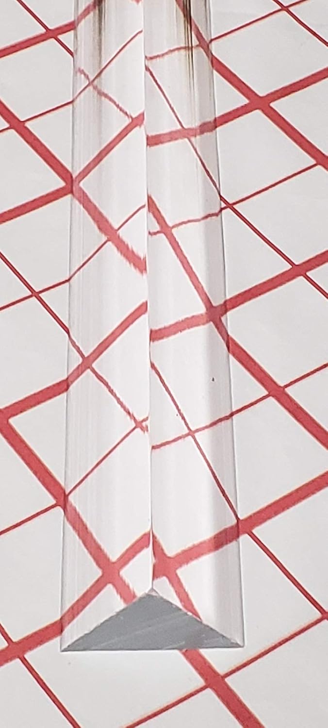 1 varilla de plástico acrílico transparente de 34 pulgadas x 34 pulgadas x 1 pulgada x 18 pulgadas de largo, 0.748 in x 0.748 in x 1.000 in