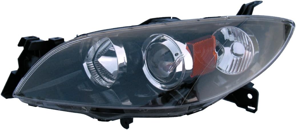 EPIC LIGHTING Conjunto de faros delanteros de repuesto estilo OE compatible con Mazda 2004-2009 3 MA2518108 BN8P510L0C Lado izquierdo del conductor