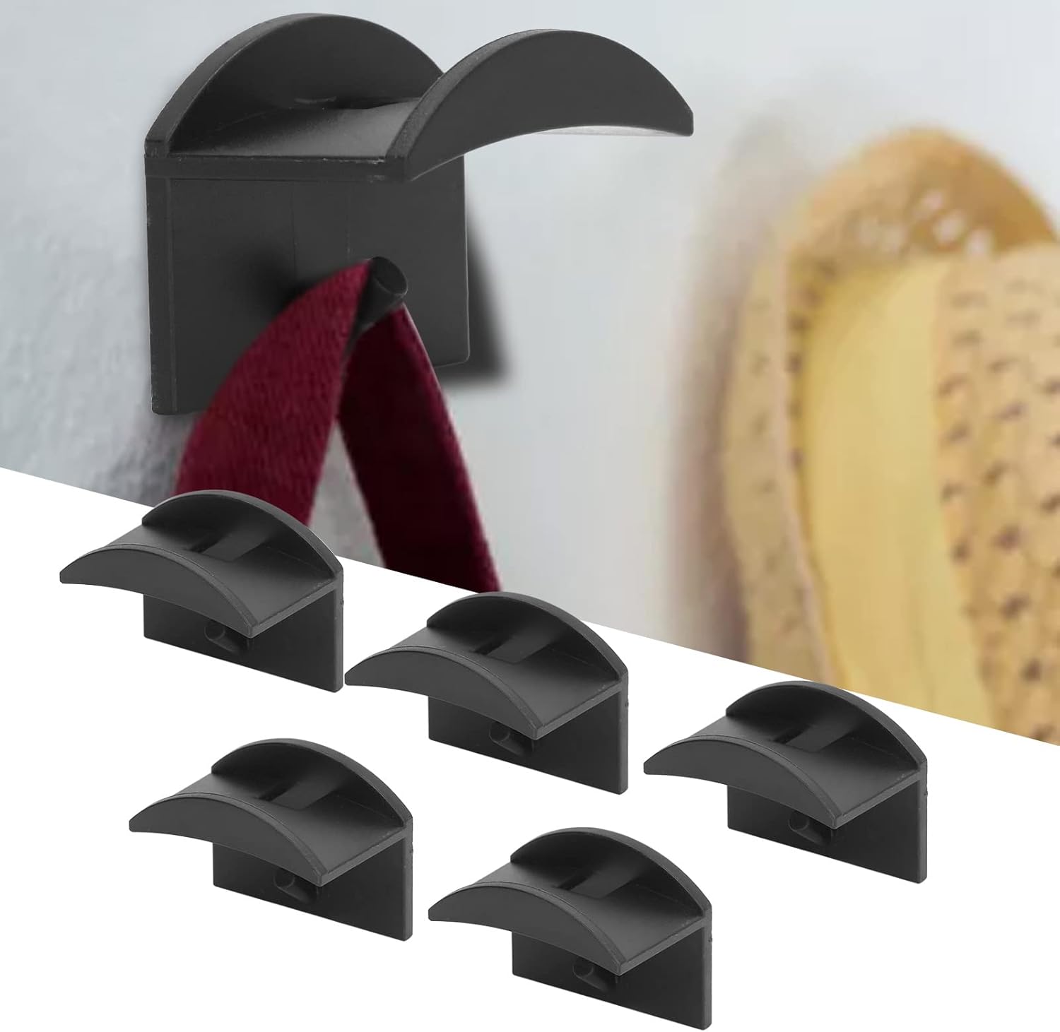 Soporte para sombrero de béisbol, fácil instalación, mano de obra fina, autoadhesivo, no, soporte de plástico para sombreros de mesa