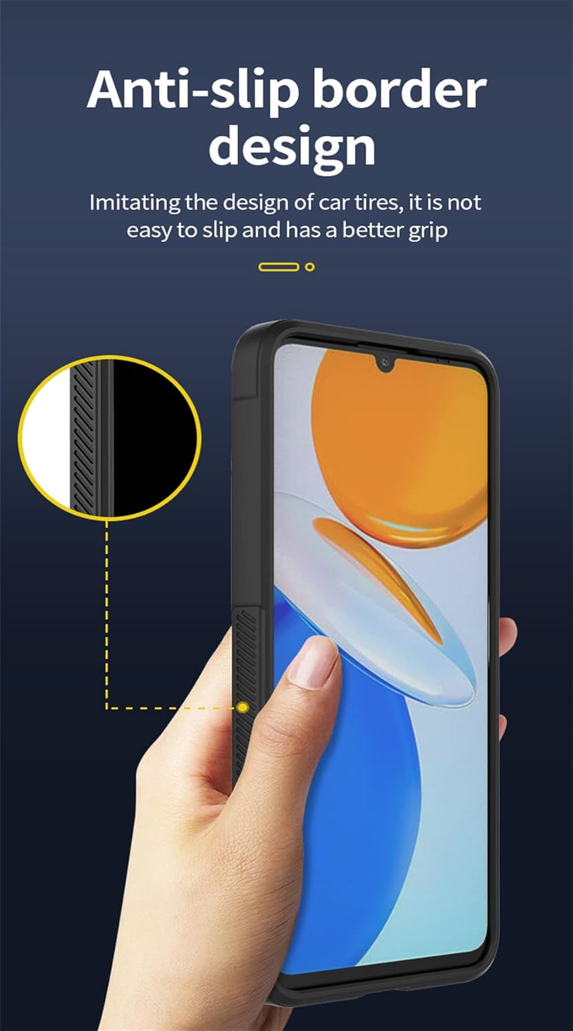 Funda compatible con Honor X7, ultra delgada, funda de silicona suave de TPU con parachoques de cuerpo completo, antiarañazos, a prueba de golpes,
