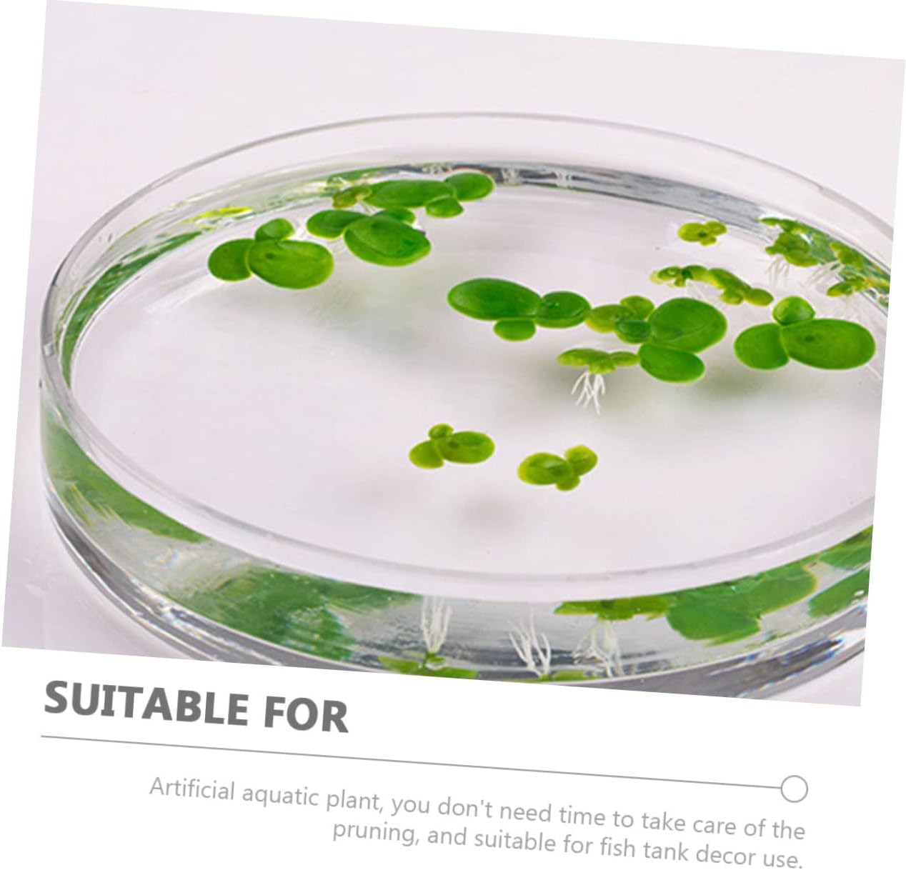 18 Uds. Artificiales de acuario de lenteja de patito, accesorios de decoración de pecera de cristal, mini plantas, lirio, almohadillas de adorno,