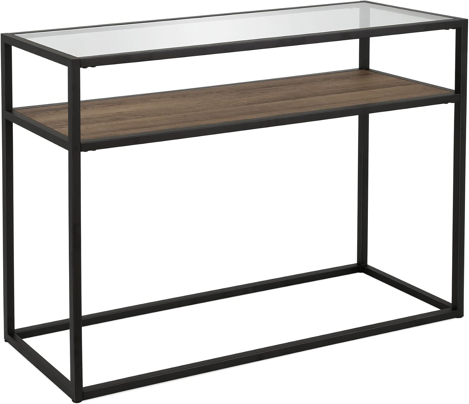 Addison – Mesa consola rectangular de 42 pulgadas de ancho en bronce ennegrecido