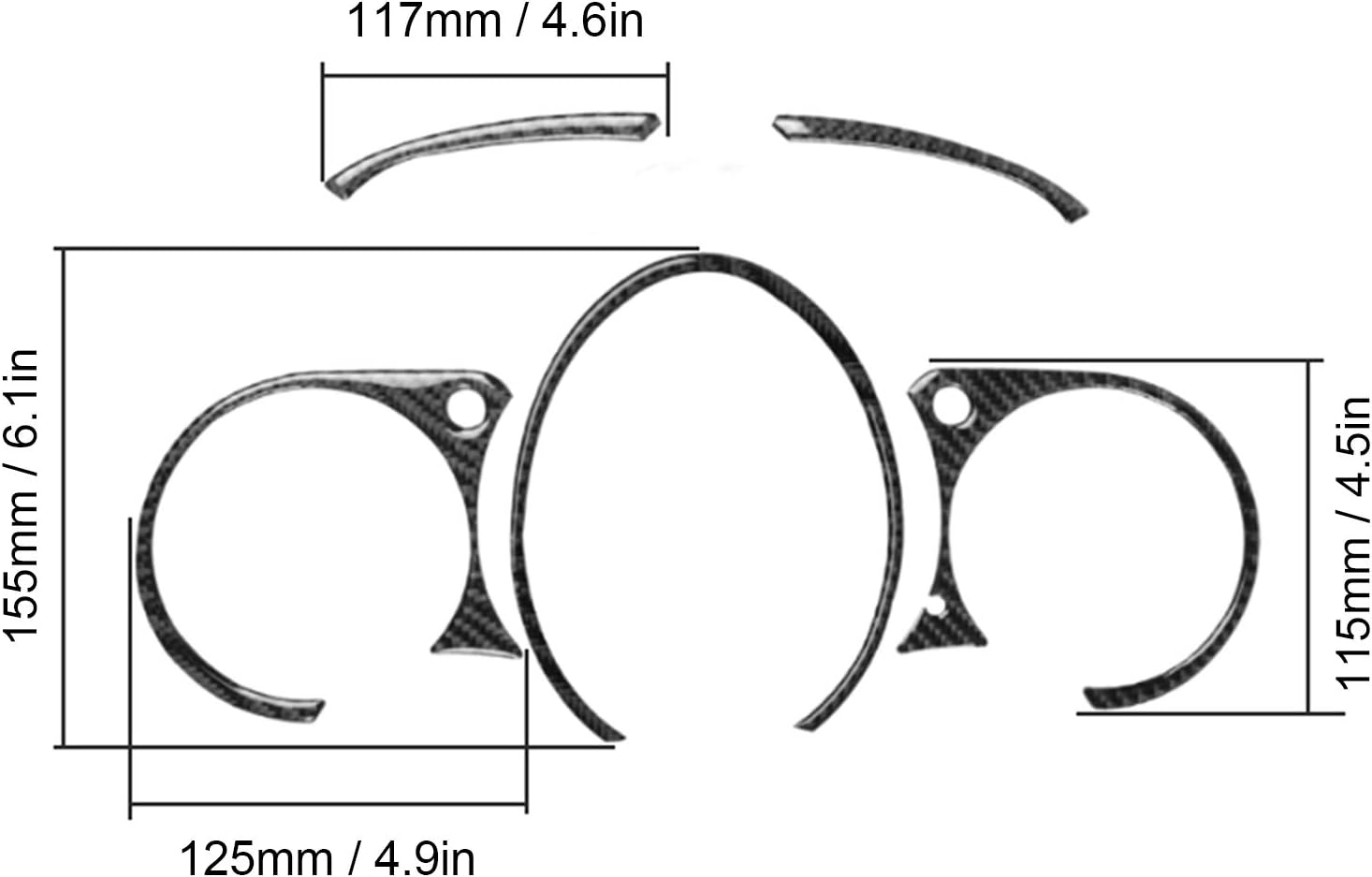 Terisass Para Nissan 370Z Fibra de carbono – Fibra de carbono 370Z – Tablero de instrumentos de tablero de instrumentos, montaje de bisel de