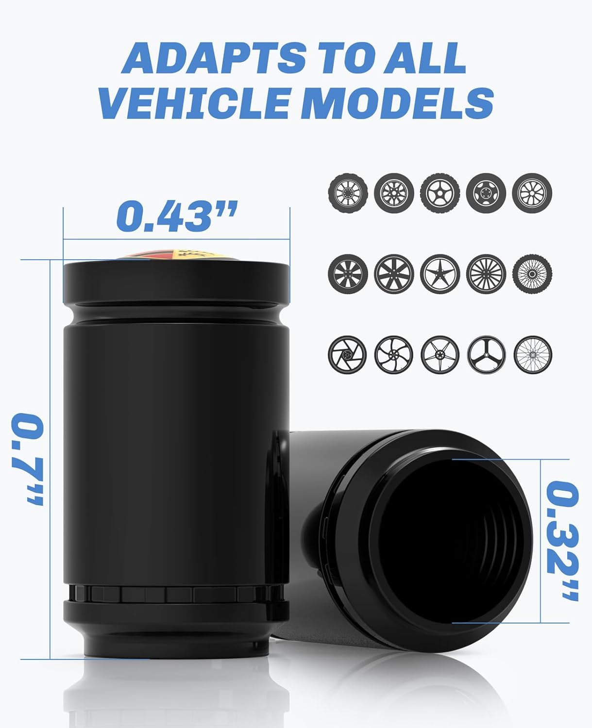 NGmensH 4 tapas de válvula de neumático de automóvil, tapas de metal para Porsche Panamera Cayenne Macan Boxster, Taycan Cayman 718 911, accesorios