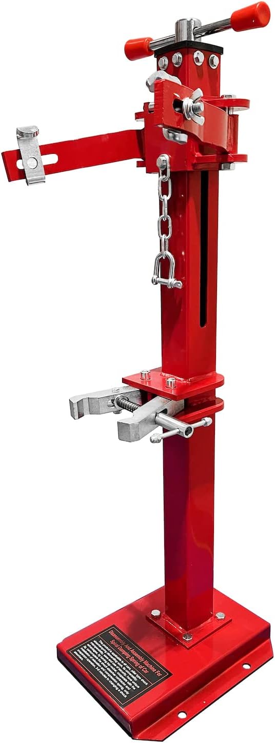 HTTMT – Compresor de resorte automático para vehículos hidráulicos de servicio pesado rojo Mano, compresor de bobina de resorte, mango de elevación