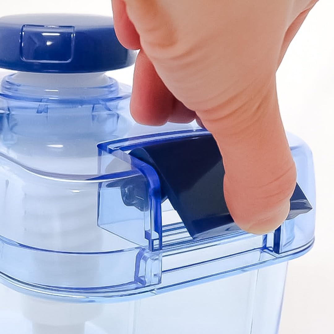 Tsukemono – Contenedor rectangular para hacer pepinillos instantáneos, fabricado en Japón, sin BPA (azul, 2.2 litros)