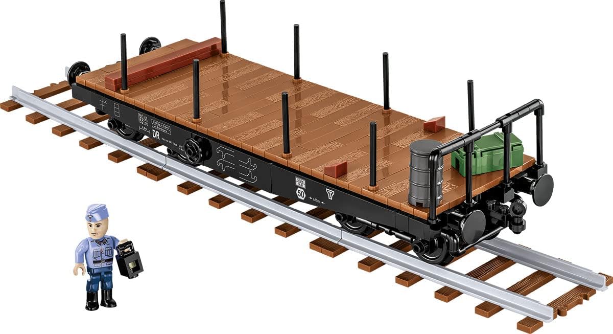 COBI Colección Histórica Segunda Guerra Mundial Schwerer Plattformwagen Tipo Ssys