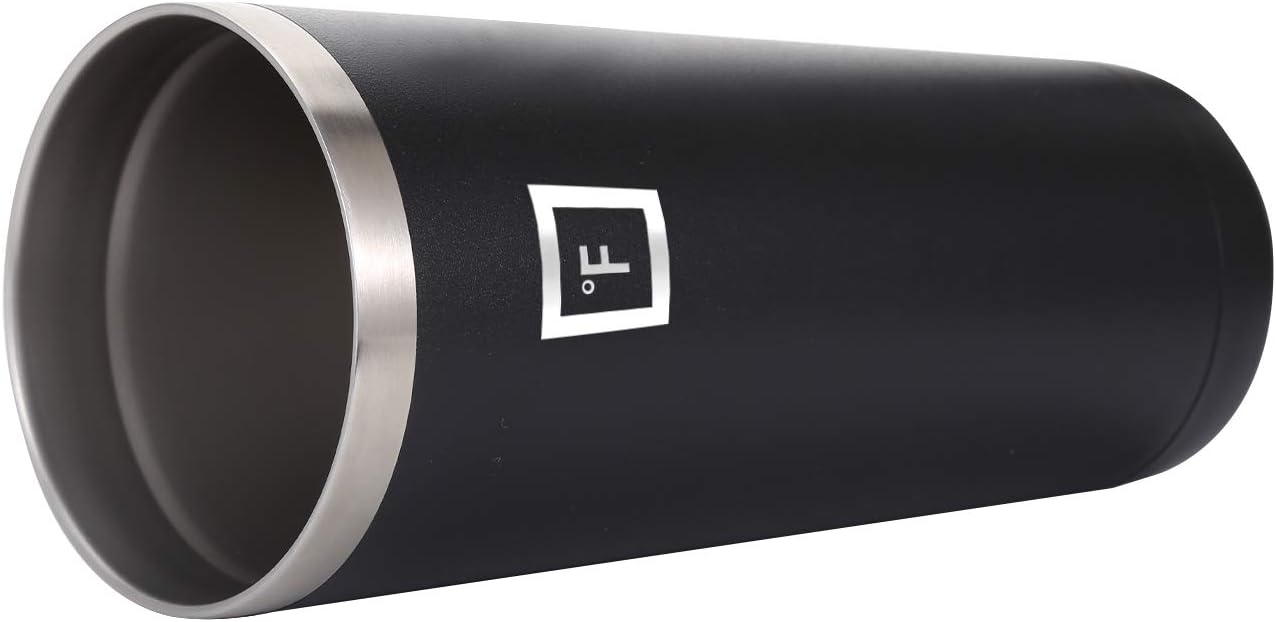 IRON FLASK Vaso clásico de 16, 24 o 32 onzas, acero inoxidable aislado al vacío, frío o caliente, moderno de doble pared, simple vaso térmico de