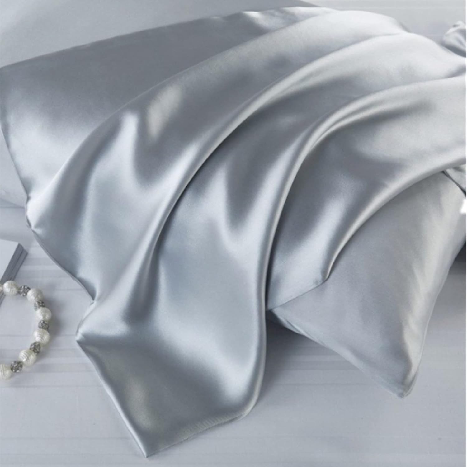 Funda de almohada 100% seda de morera para cabello y piel, fabricada en Estados Unidos, ambos tamaños de la más alta calidad 22 Momme funda de