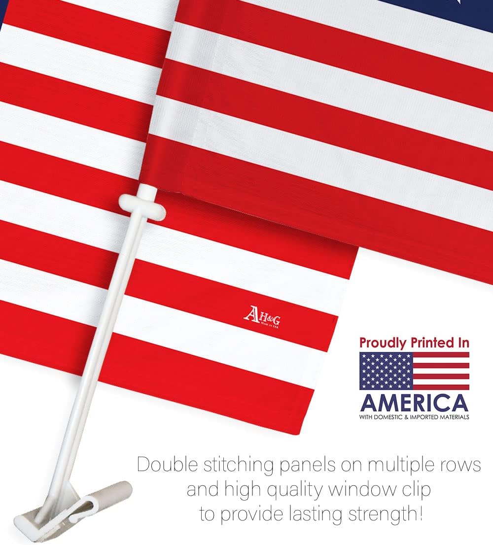 Bandera israelí para automóvil, banderas americanas, paquete de banderas de Israel para Carros Auto pequeños regalos de 12 x 18 pulgadas con clip de