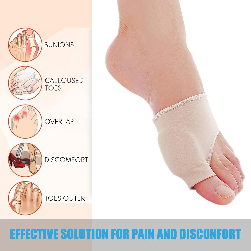 Corrector de juanetes para mujeres y hombres, corrector de hallux valgus, protector de férula para aliviar el dolor (1 par)