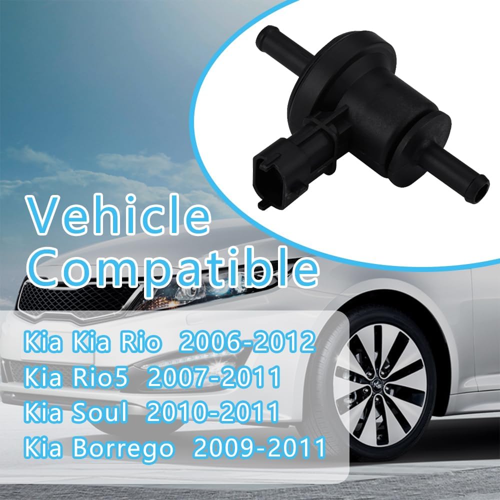 Solenoide de válvula de purga de bote de vapor, válvula de purga de vapor apta para Hyundai Accent Elantra Genesis Equus Kia Rio Rio5 Soul Purge