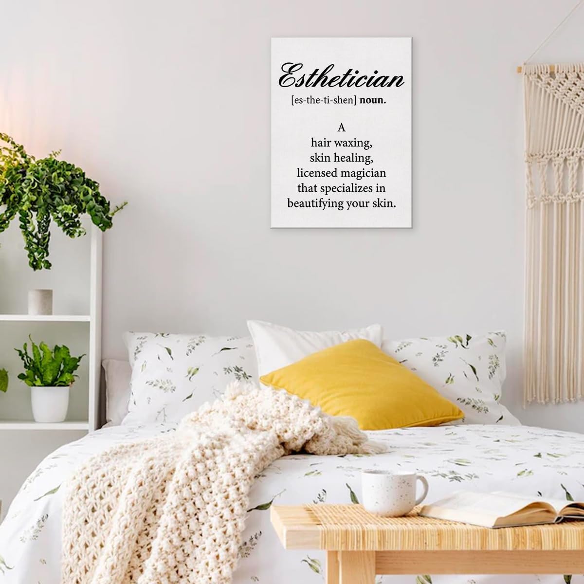 Esteticista – Póster de definición de esteticista para pared, pintura enmarcada para el hogar, sala de belleza, sala de belleza, decoración de