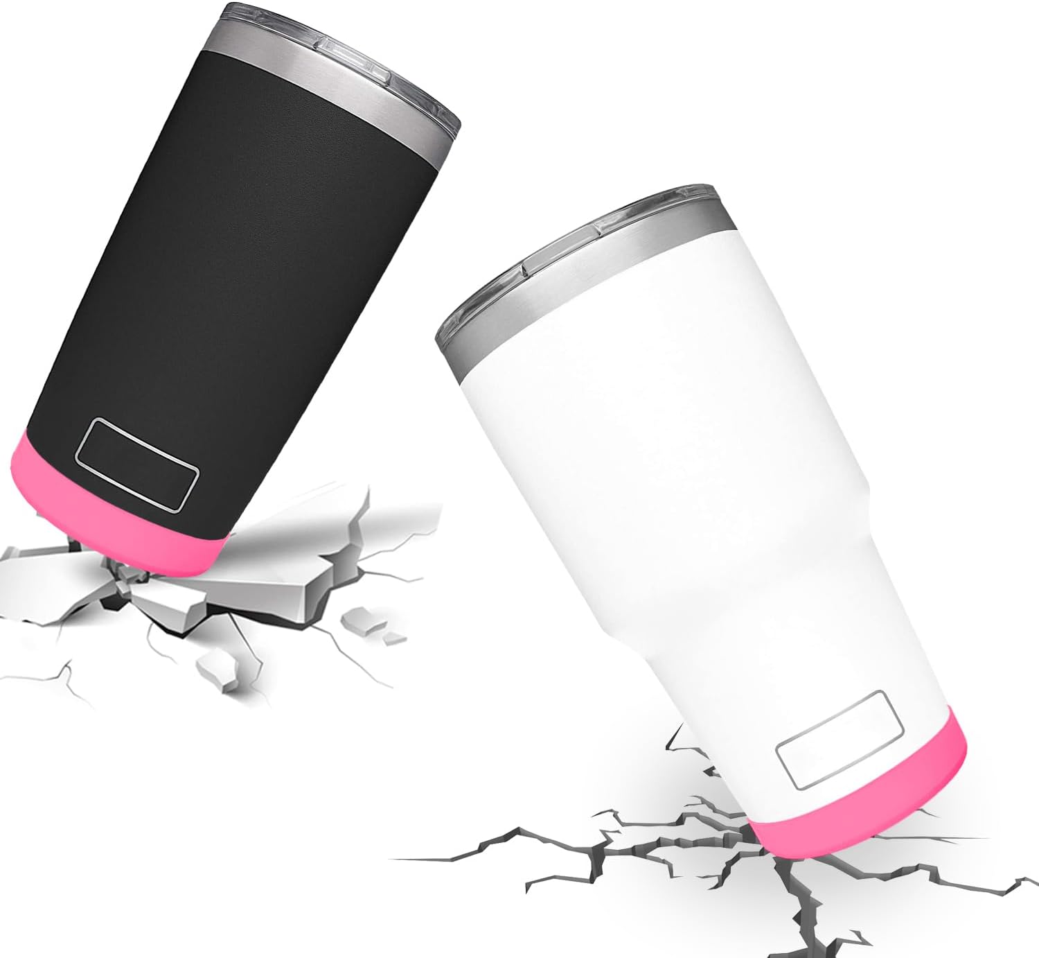 Funda para maletero más segura para vaso YETI de 20 onzas, 30 onzas, protección inferior de silicona y menos ruido para taza de café, accesorios de