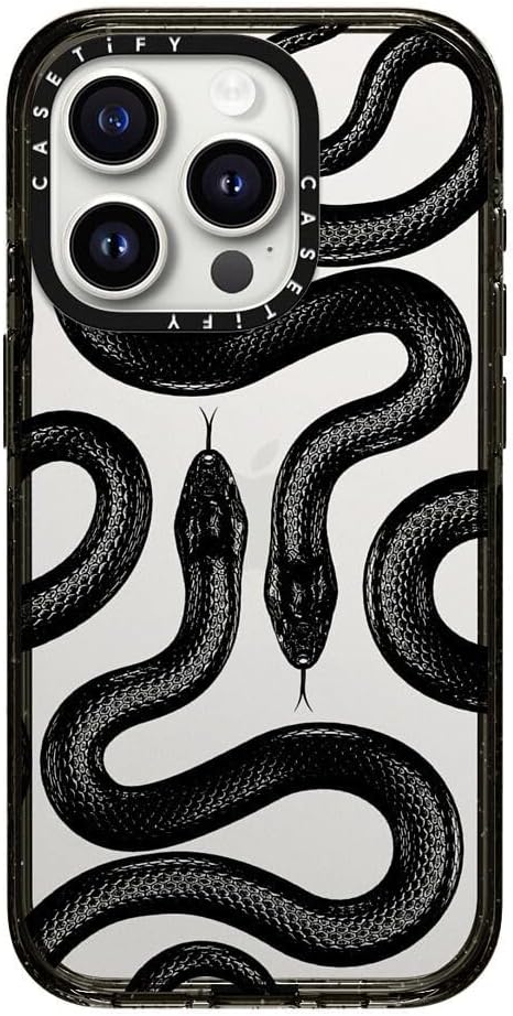 CASETiFY Impact – Funda para iPhone 15 Pro 4 veces probada contra caídas de grado militar, protección contra caídas de 8.2 pies, color negro