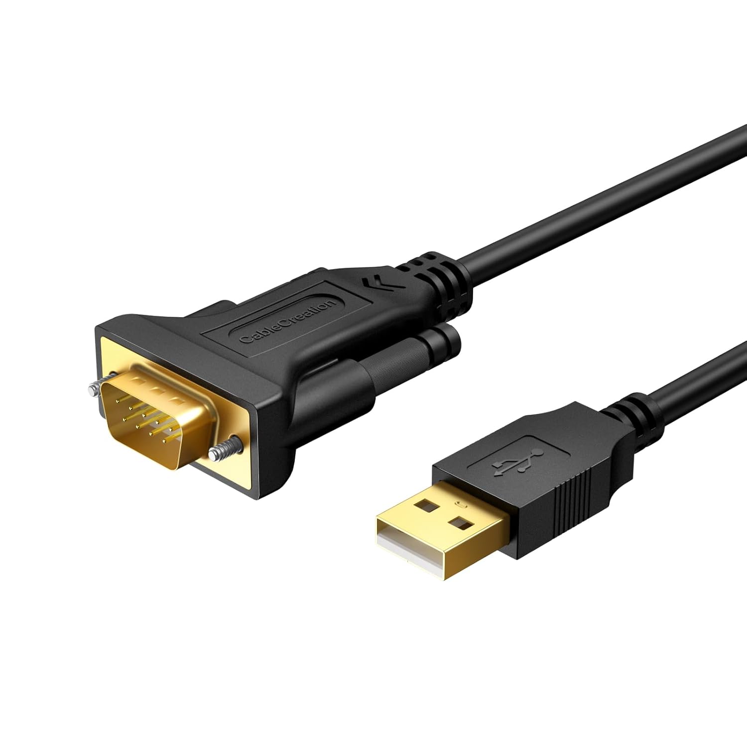 CableCreation Cable USB a serie RS232 de 3.3 pies con chip PL2303 Prolific, adaptador DB9 para Windows 11,10, 8,1, 8,7, Linux, Mac OS, 1Mnegro