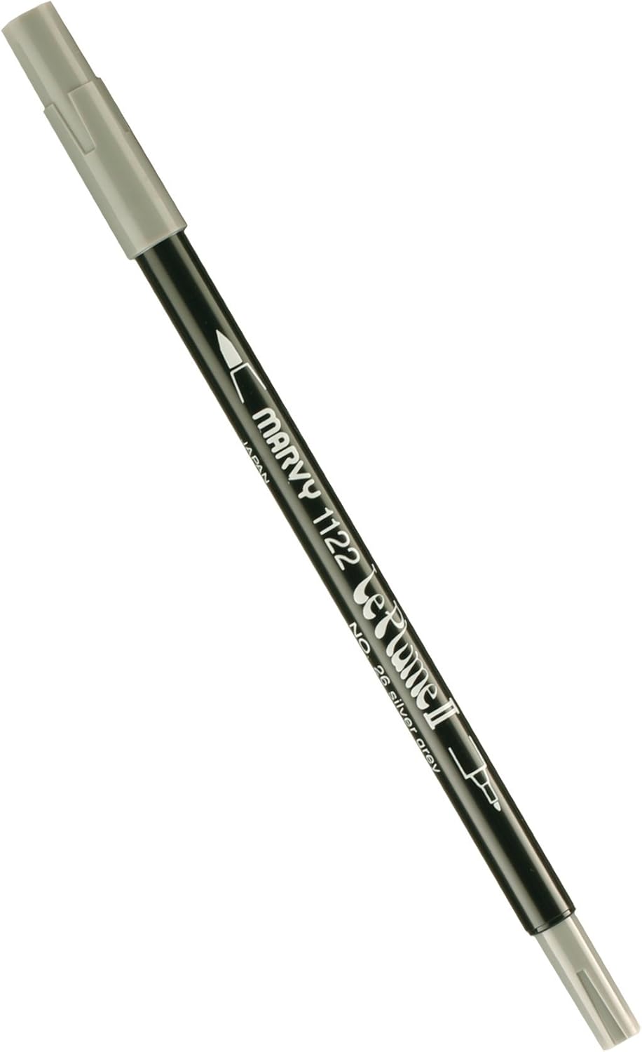 Uchida Marvy Extra Fine Tip Le Plume II – Rotulador de doble extremo, suministros de arte, color gris plateado