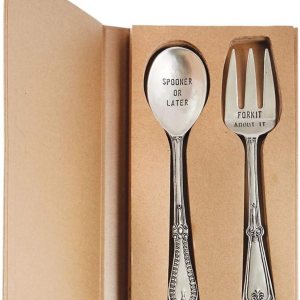 Mud Pie Juego de 2 utensilios para servir en caja Mud Pie Juego de 2 utensilios para servir en caja