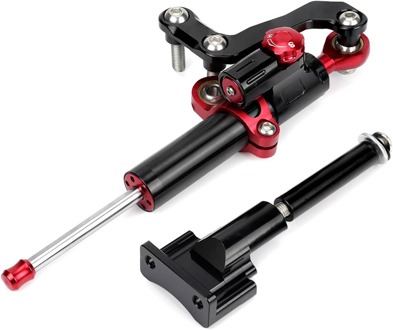 Amortiguador de motocicleta estabilizador de amortiguador de dirección para Yamaha MT-03 2020-2023 Kit de amortiguador de marcha atrás de dirección